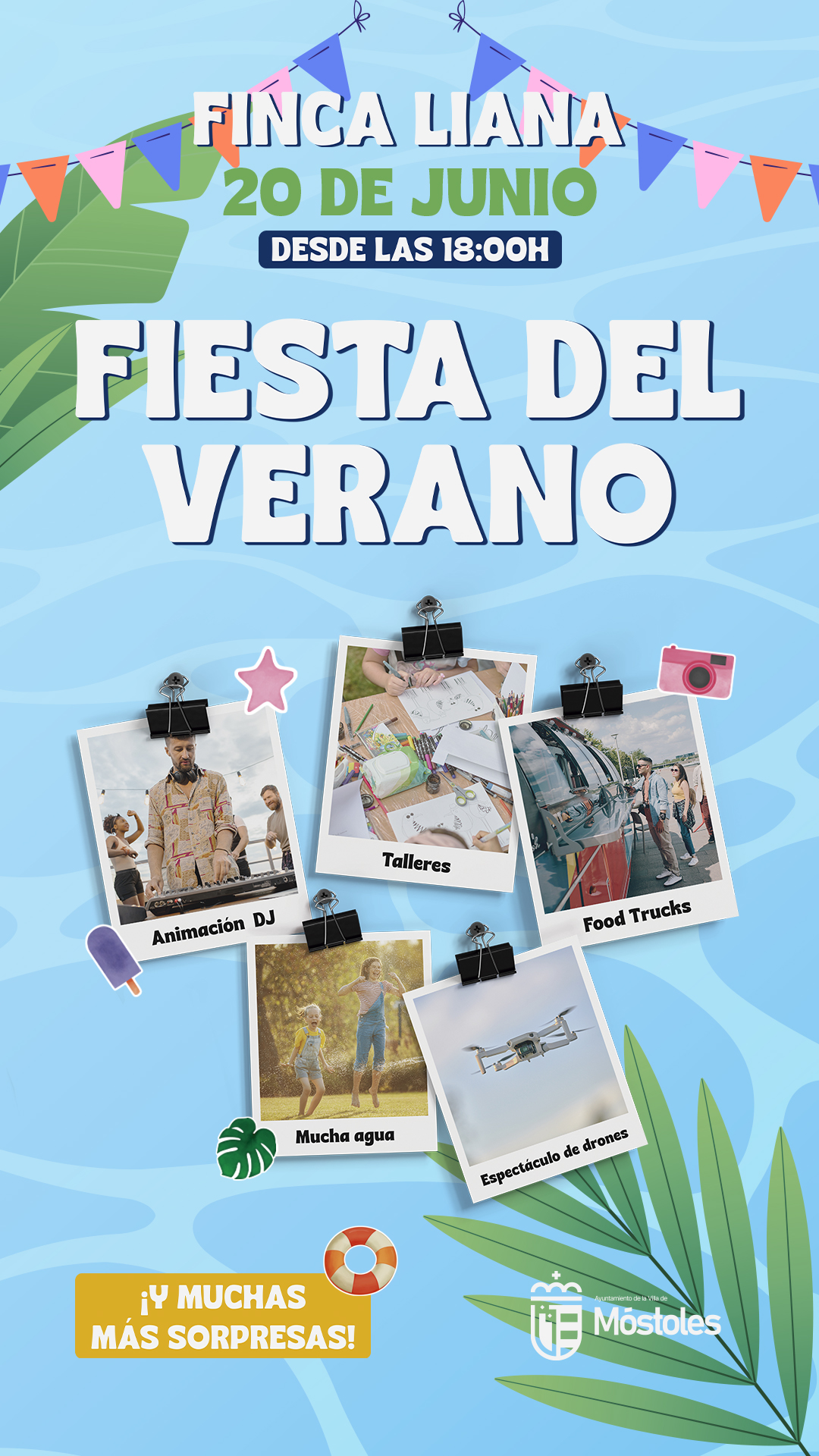 Vuelve la Fiesta del Verano con agua, neón, drones y muchas sorpresas