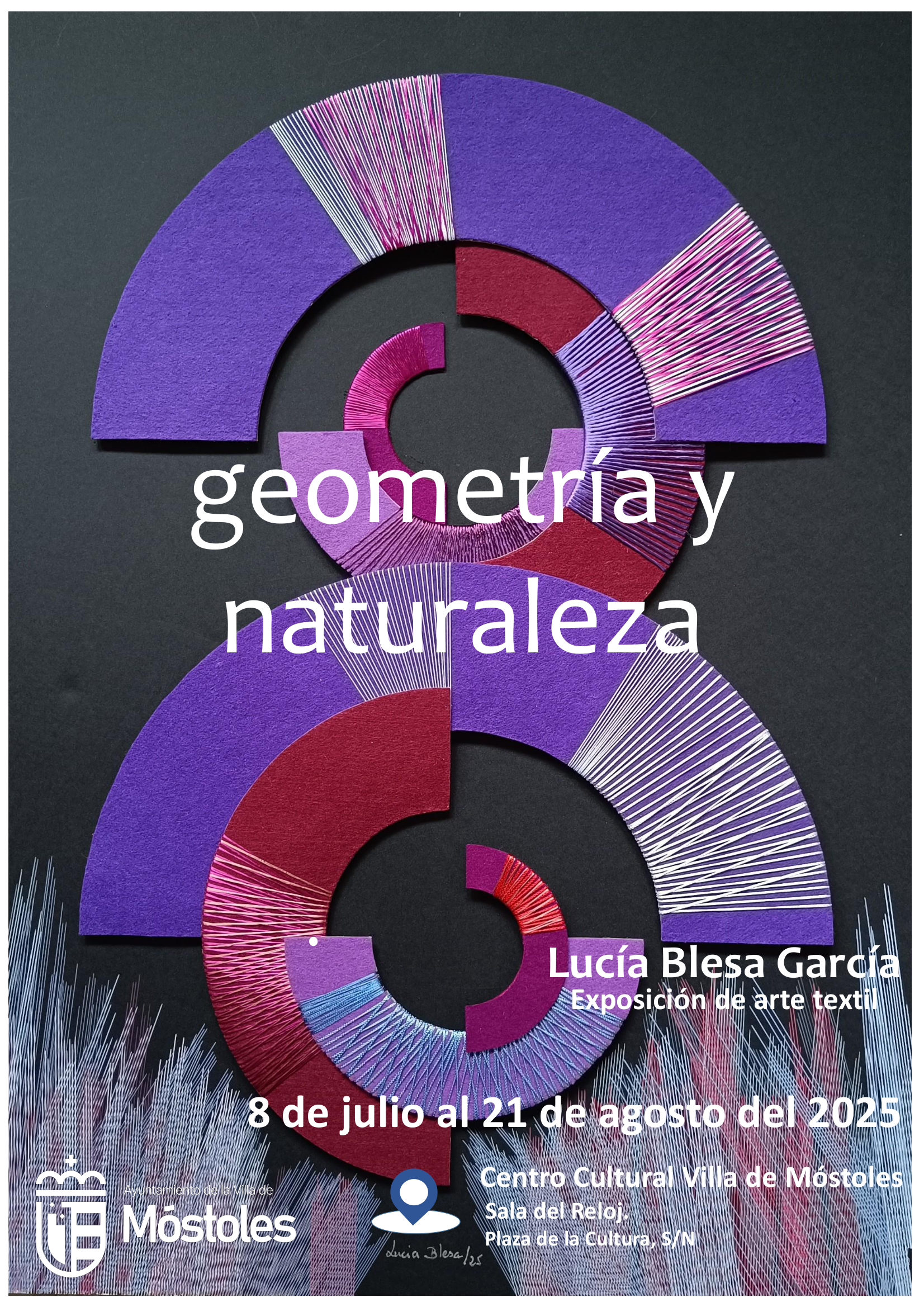 El arte textil de Lucía Blesa “Geometría y Naturaleza” llega a Móstoles