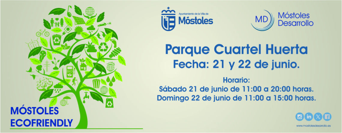 Móstoles organiza la II Feria Ecofriendly que este año, como novedad, tendrá lugar en el Parque Cuartel Huerta