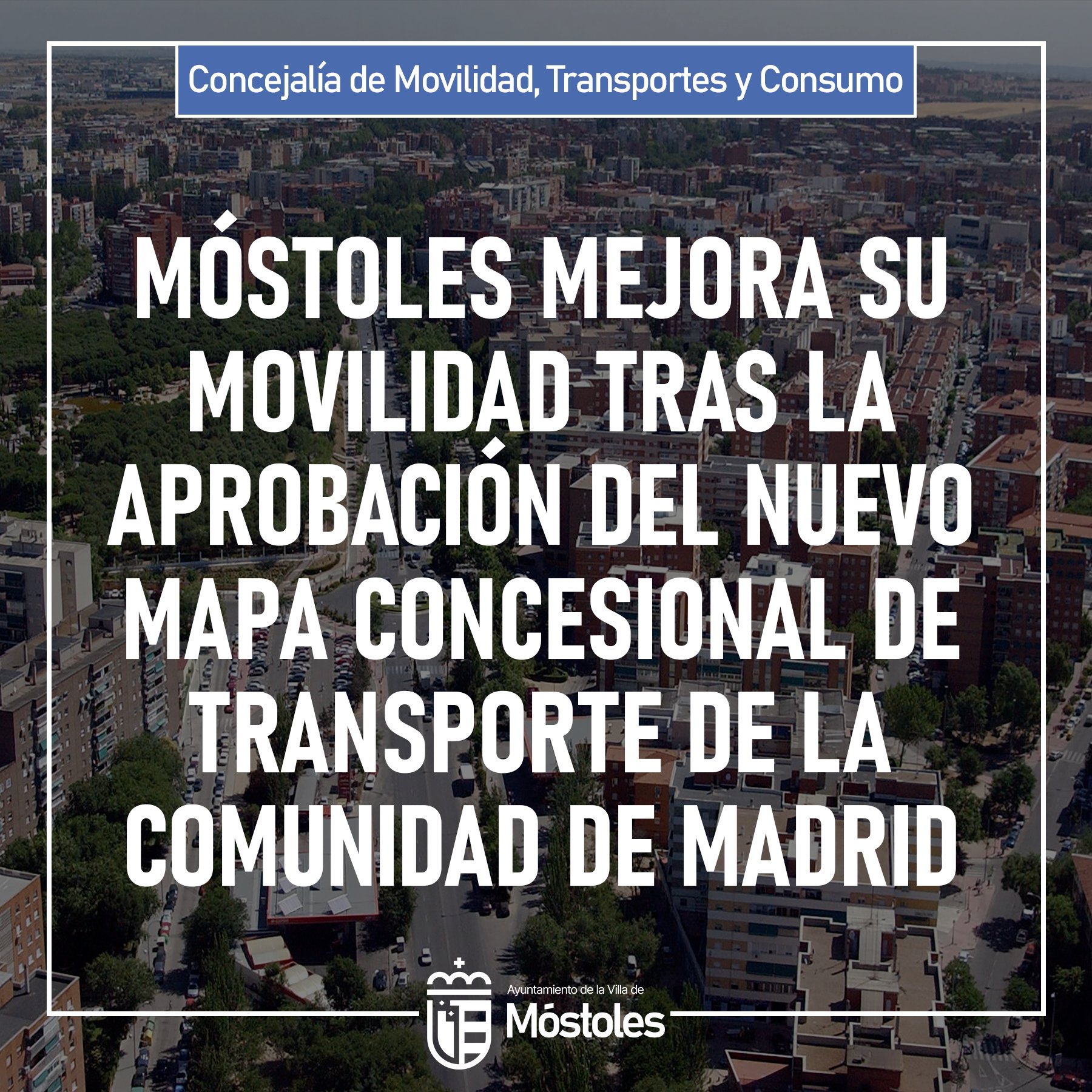Móstoles mejora la movilidad en la ciudad tras la aprobación del nuevo mapa concesional de transporte de la Comunidad de Madrid