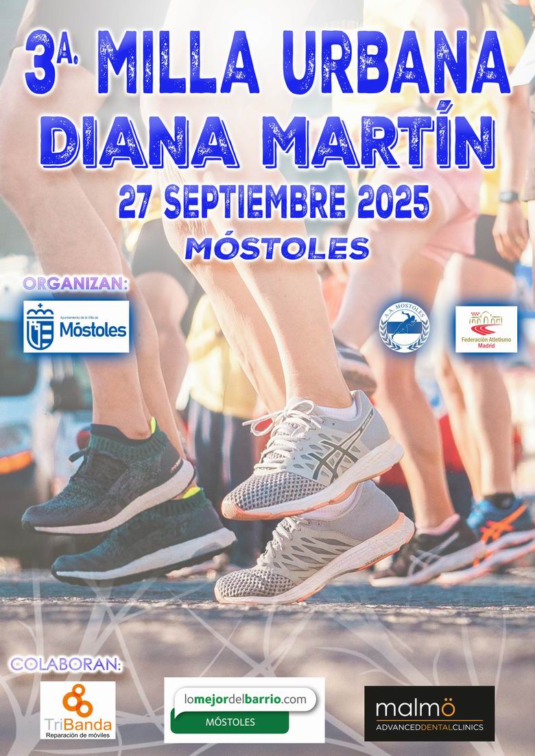 Móstoles organiza la tercera edición de la Milla Diana Martín
