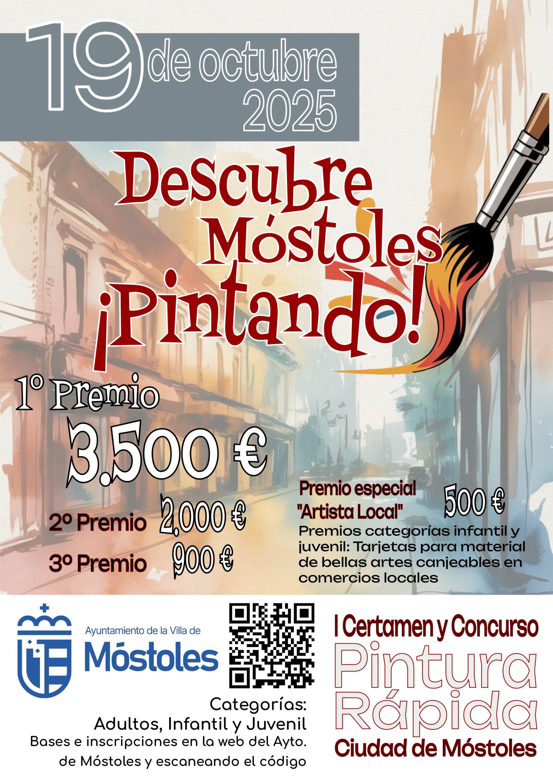 El ayuntamiento organiza el primer Certamen y Concurso de Pintura Rápida “Descubre Móstoles ¡Pintando!”
