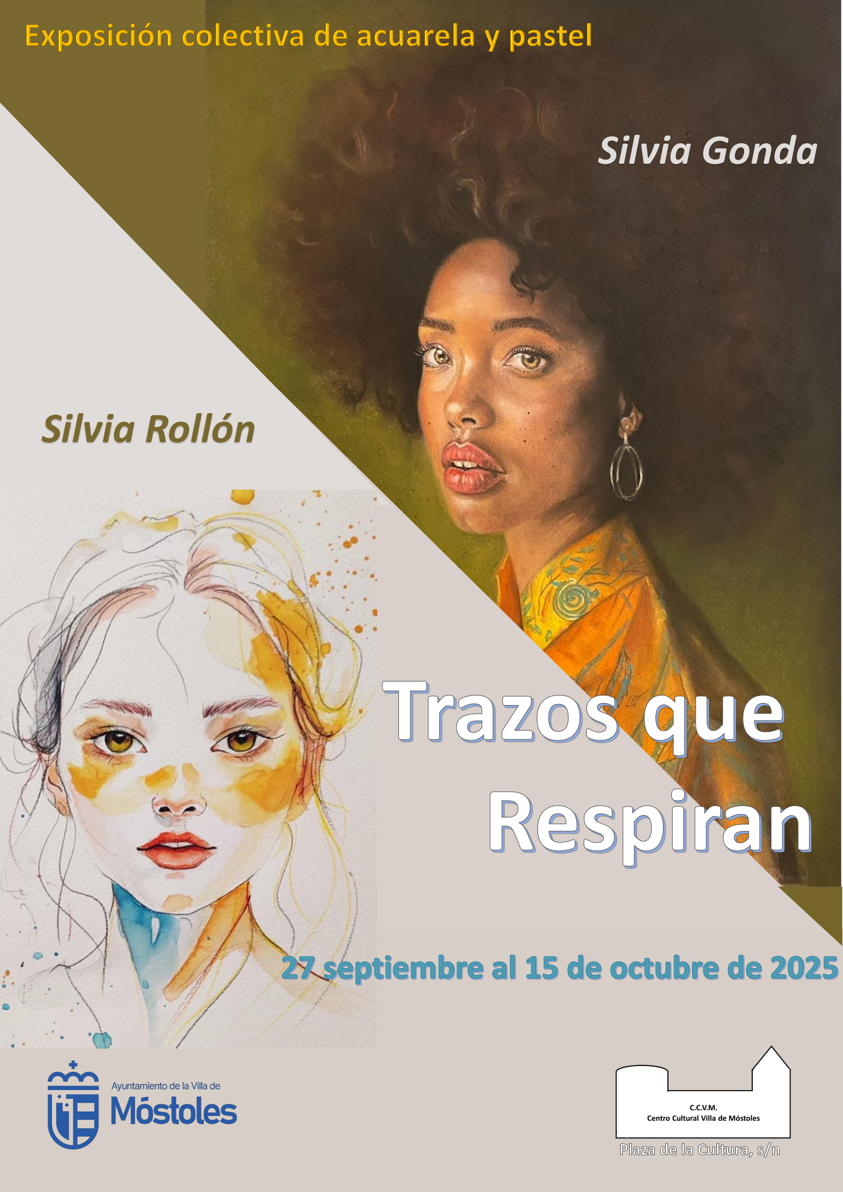 El Centro Cultural Villa de Móstoles acoge “Trazos que respiran” de Silvia Rollón y Silvia Gonda