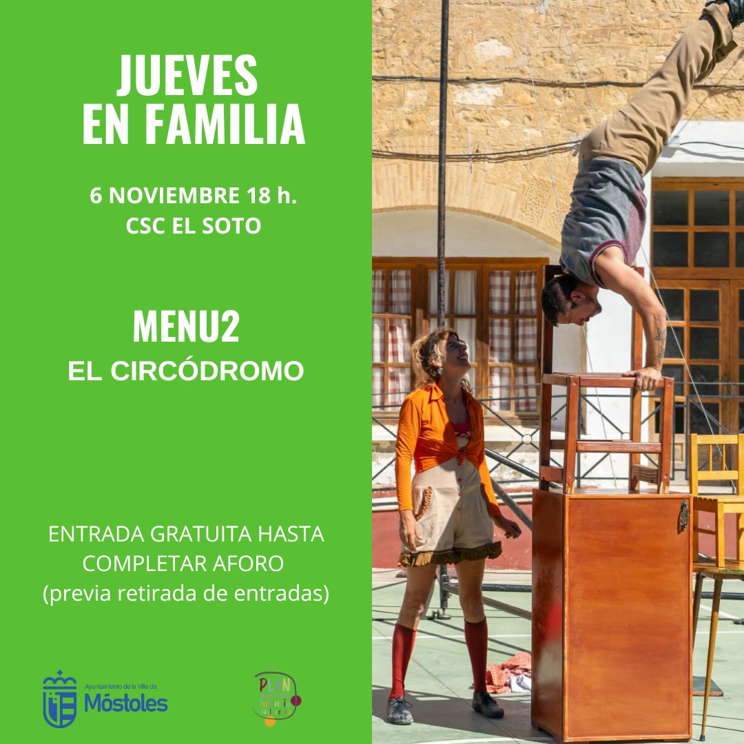 Jueves en familia trae en noviembre espectáculos circenses