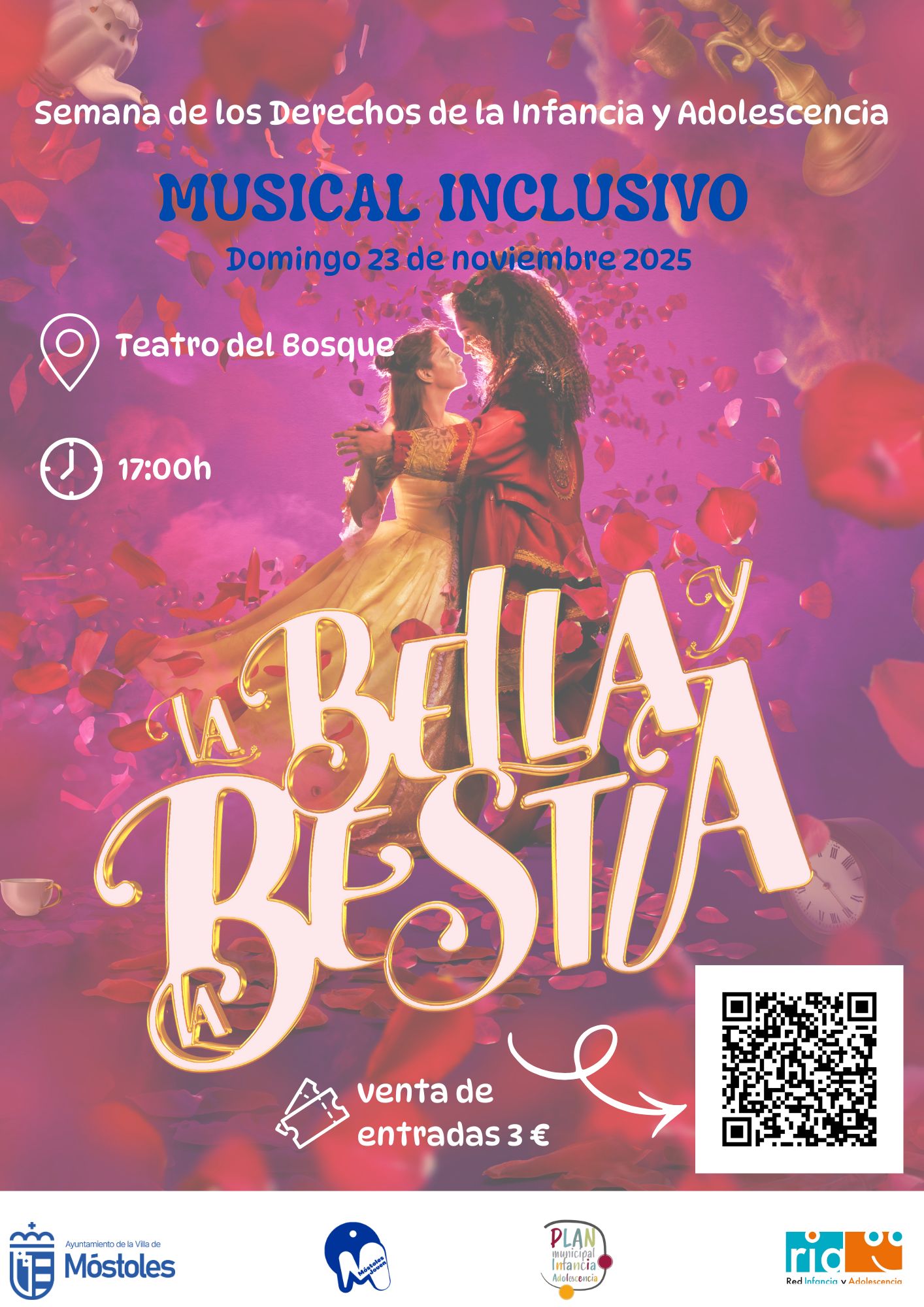 El Árbol de los Deseos y el musical inclusivo de “La Bella y la Bestia” protagonizan la amplia programación por la Semana de los Derechos de la Infancia y Adolescencia en Móstoles