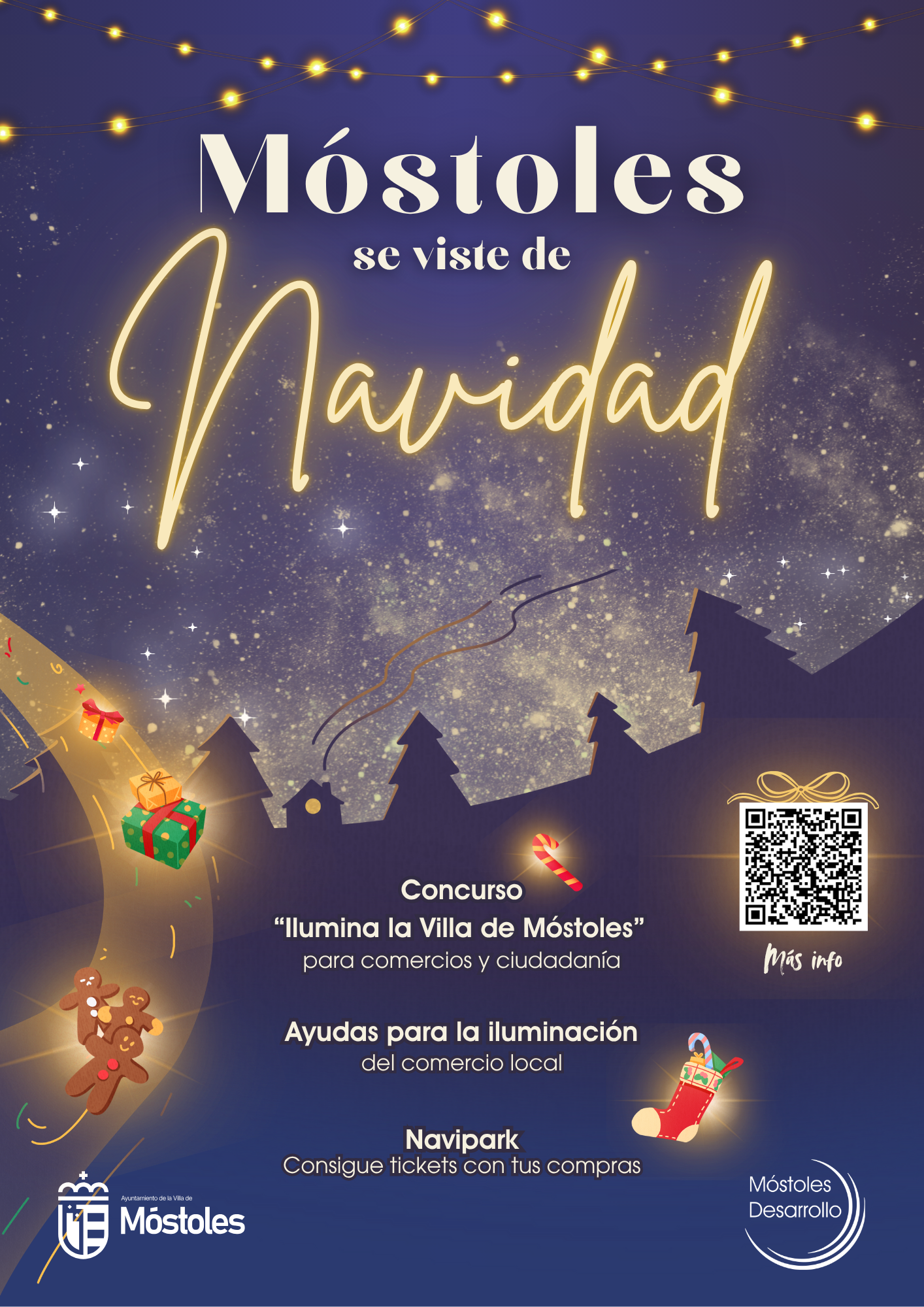 El Ayuntamiento de Móstoles lanza la campaña “Móstoles se viste de Navidad” para impulsar el comercio y hostelería locales