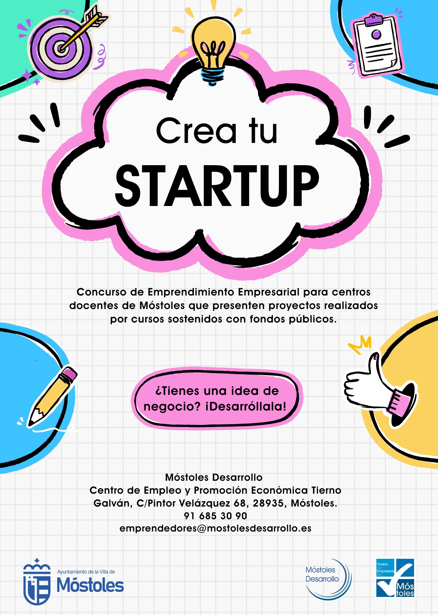 Móstoles impulsa la tercera edición del concurso “¡Crea tu startup!” para fomentar el espíritu emprendedor entre los estudiantes