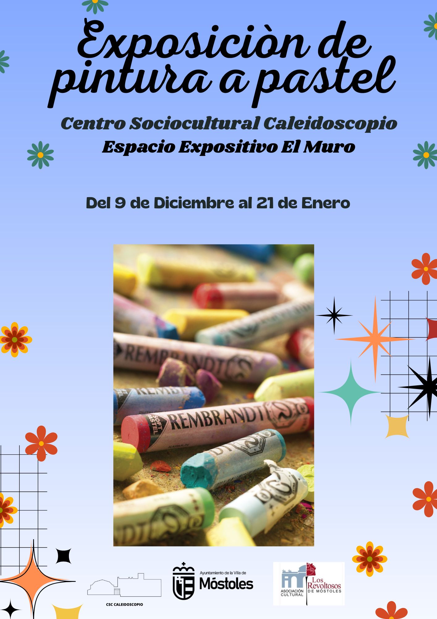 El Caleidoscopio acoge una exposición conjunta de los alumnos del taller de pastel