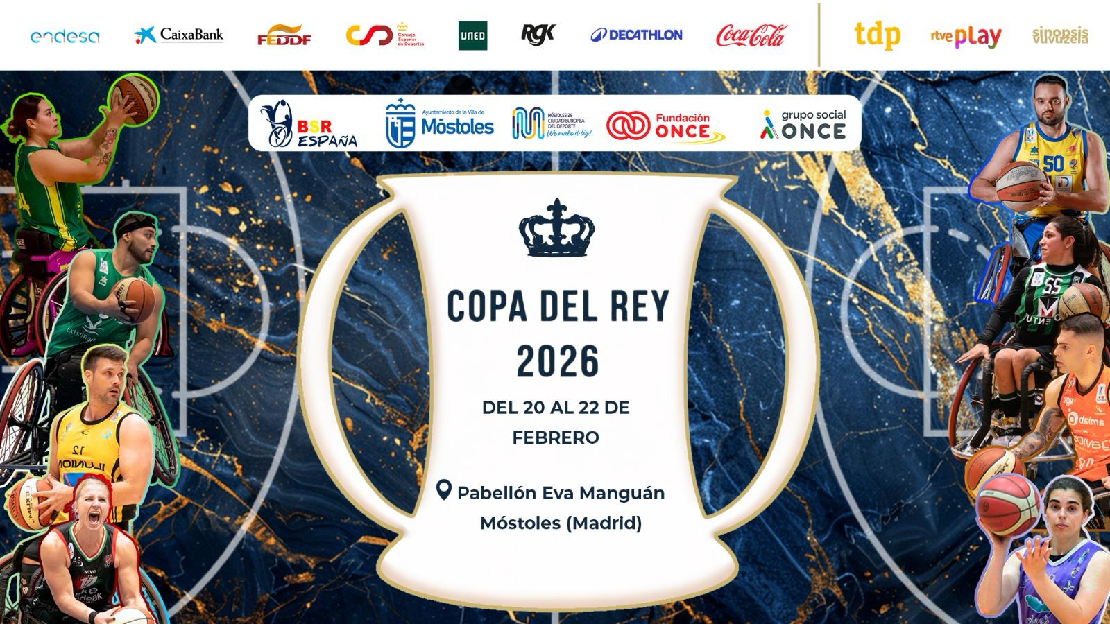 Móstoles acogerá la Copa del Rey de baloncesto en silla de ruedas, en el Pabellón Eva Manguán