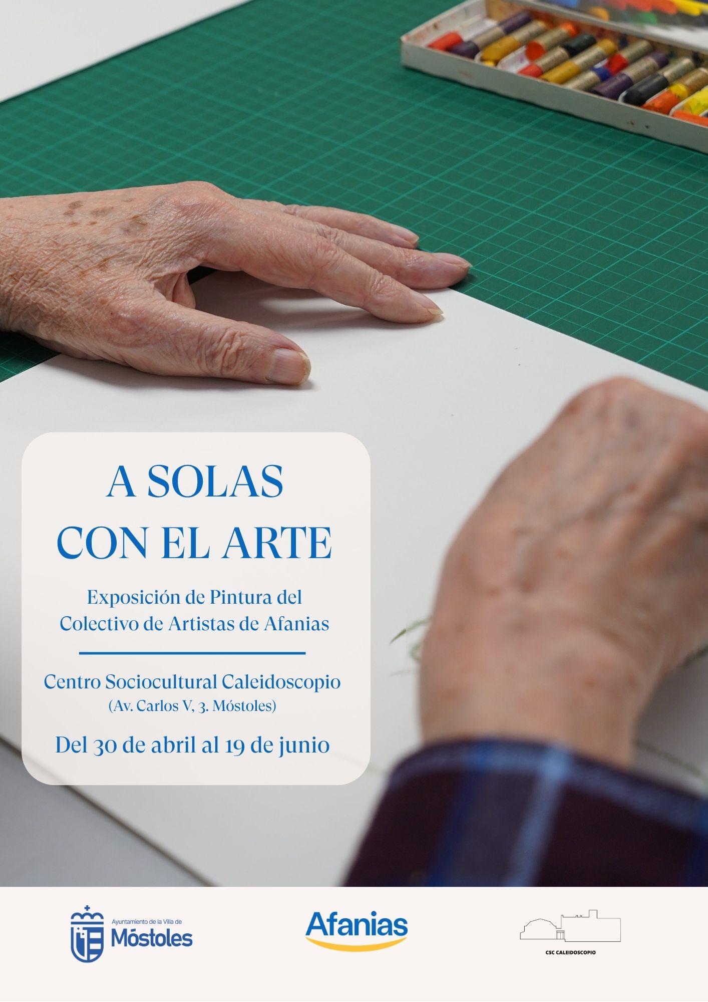 Artistas de Afanias exponen “A solas con el Arte” en el Centro Sociocultural Caleidoscopio