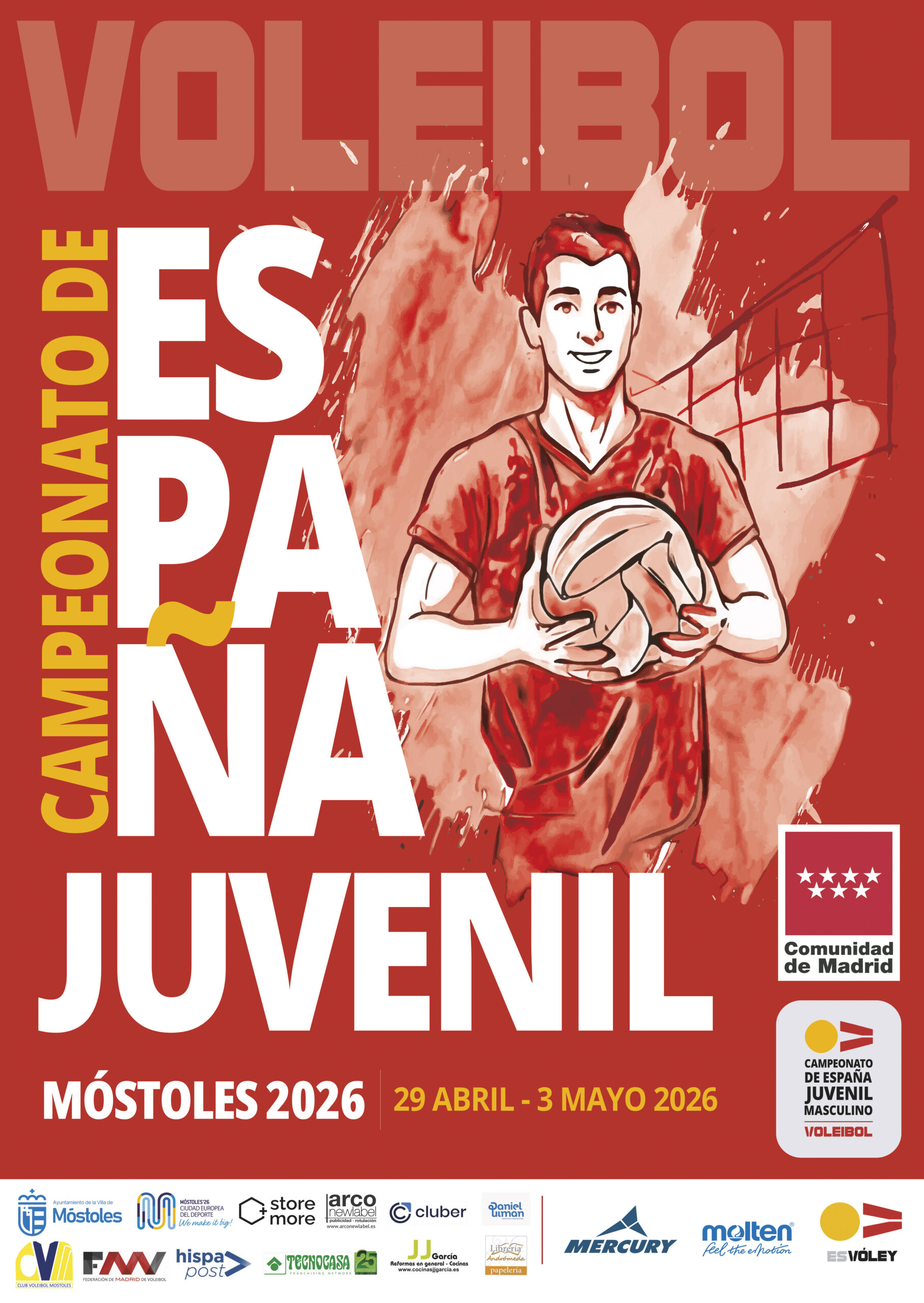 Móstoles coronará al campeón de España Juvenil Masculino de Voleibol