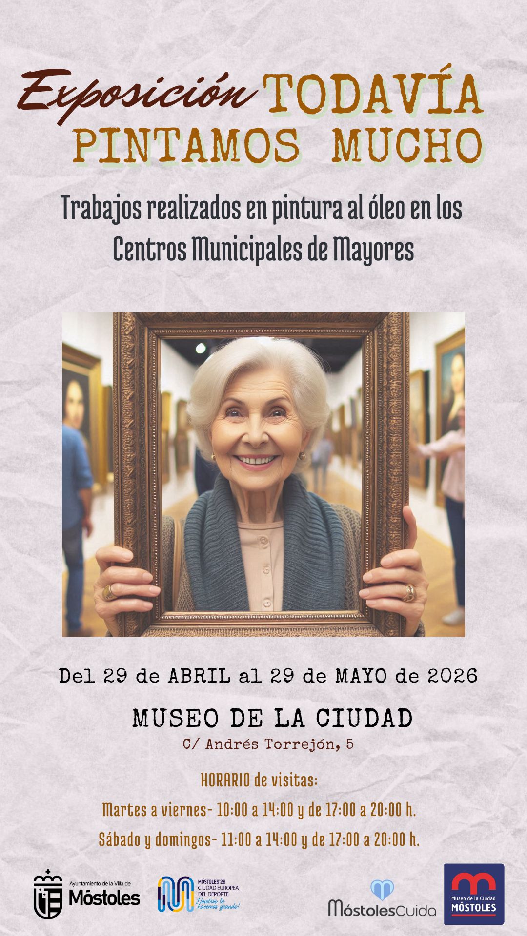 El Museo de la Ciudad acoge la exposición “Todavía pintamos mucho”, de los usuarios de los centros de mayores