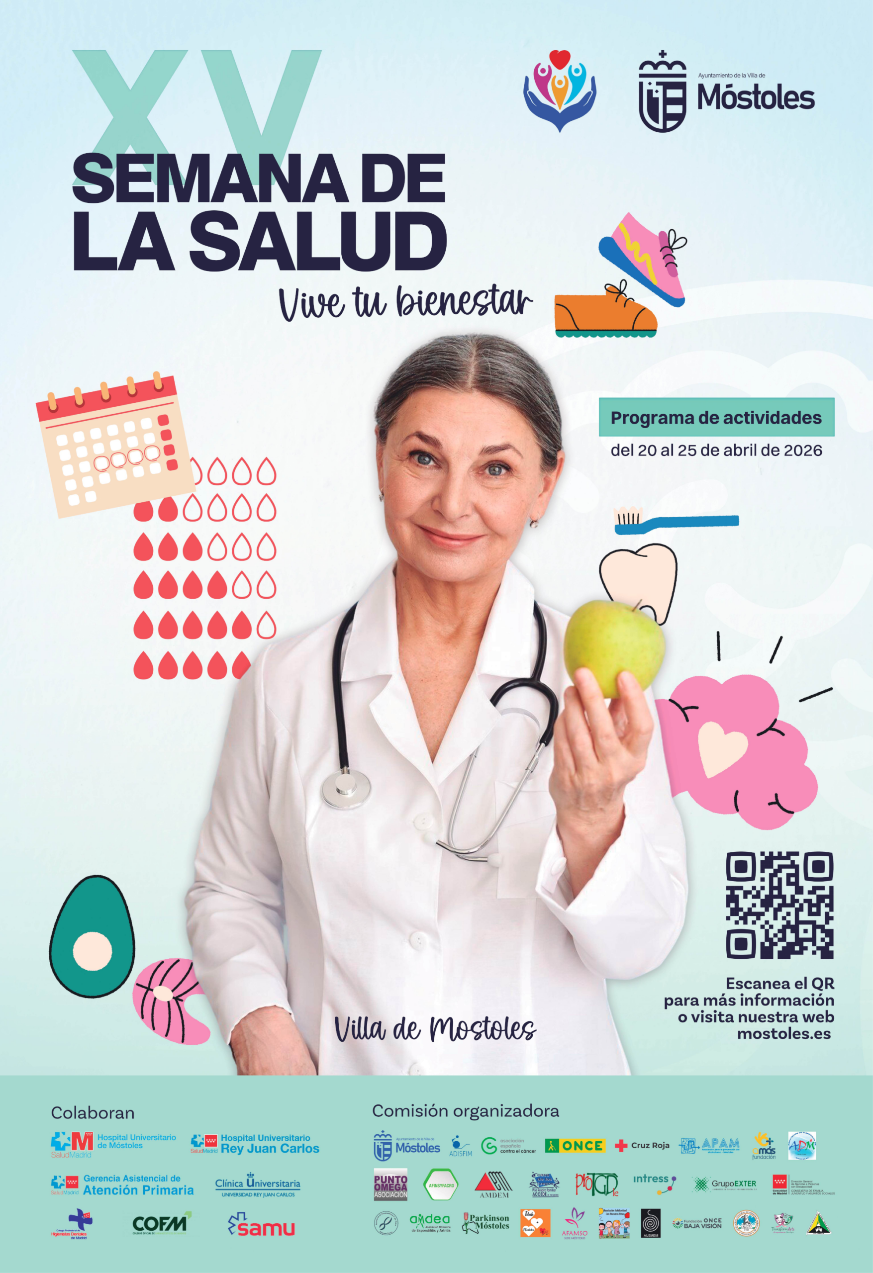Llega a Móstoles la XV Semana de la Salud, del 20 al 25 de abril