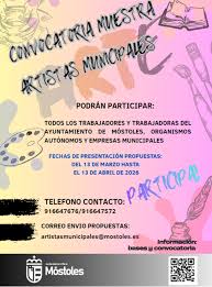 La I Muestra de Artistas Municipales reunirá 44 obras de trabajadores municipales en el Centro Cultural Villa de Móstoles
