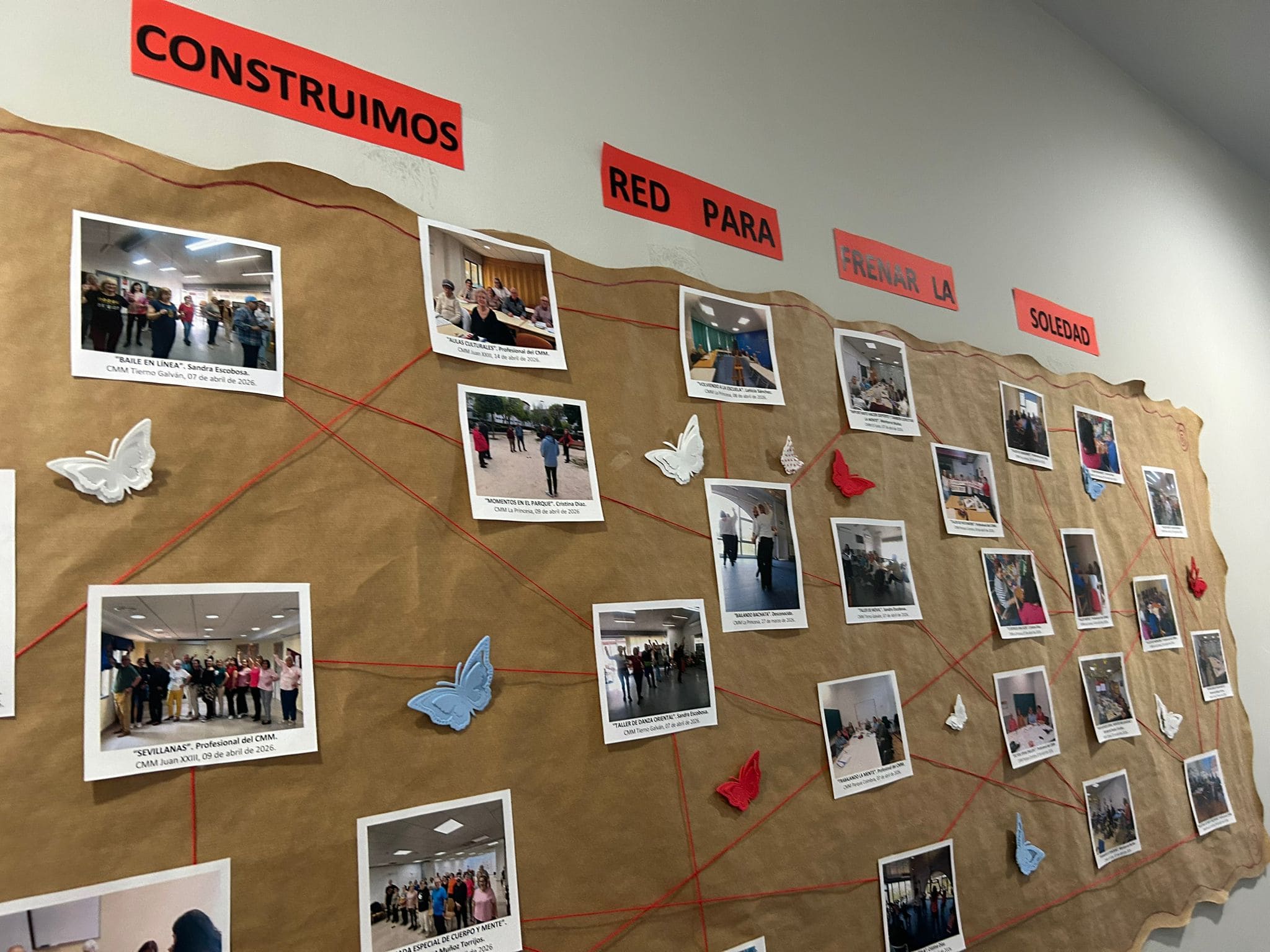 Los Centros Municipales de Mayores crean un mural fotográfico por la II Semana de la Sensibilización de la Soledad No Deseada