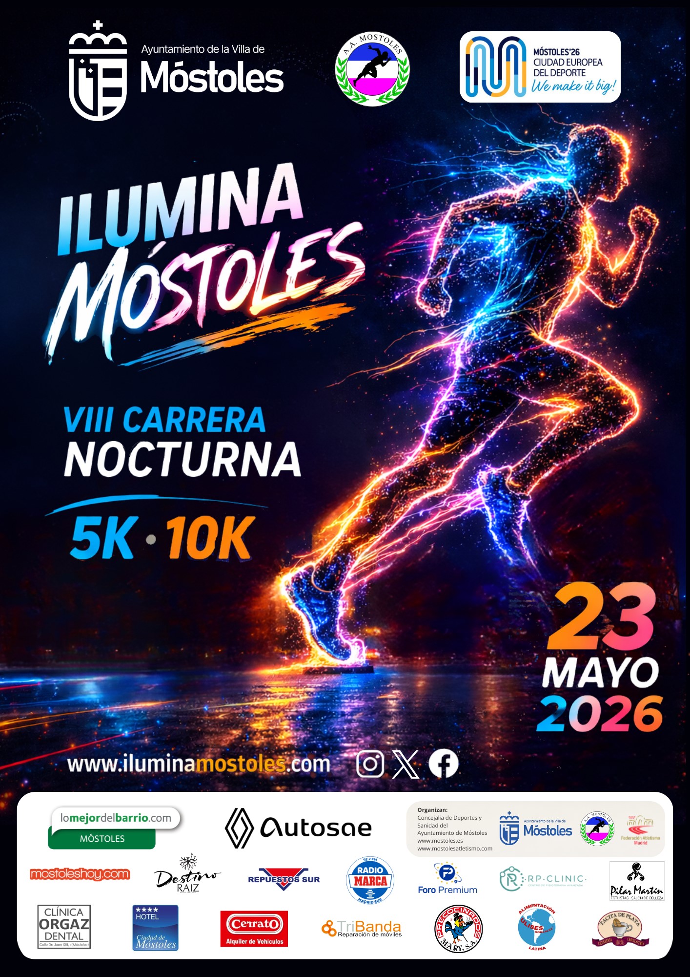La carrera “Ilumina Móstoles” será este año solidaria