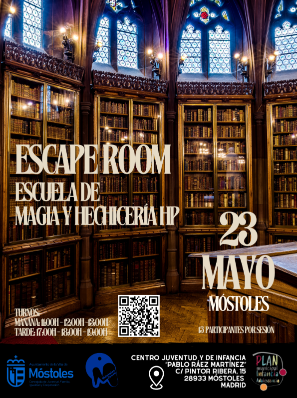 Móstoles vivirá una divertida jornada de escape room dirigida a adolescentes, jóvenes y familias