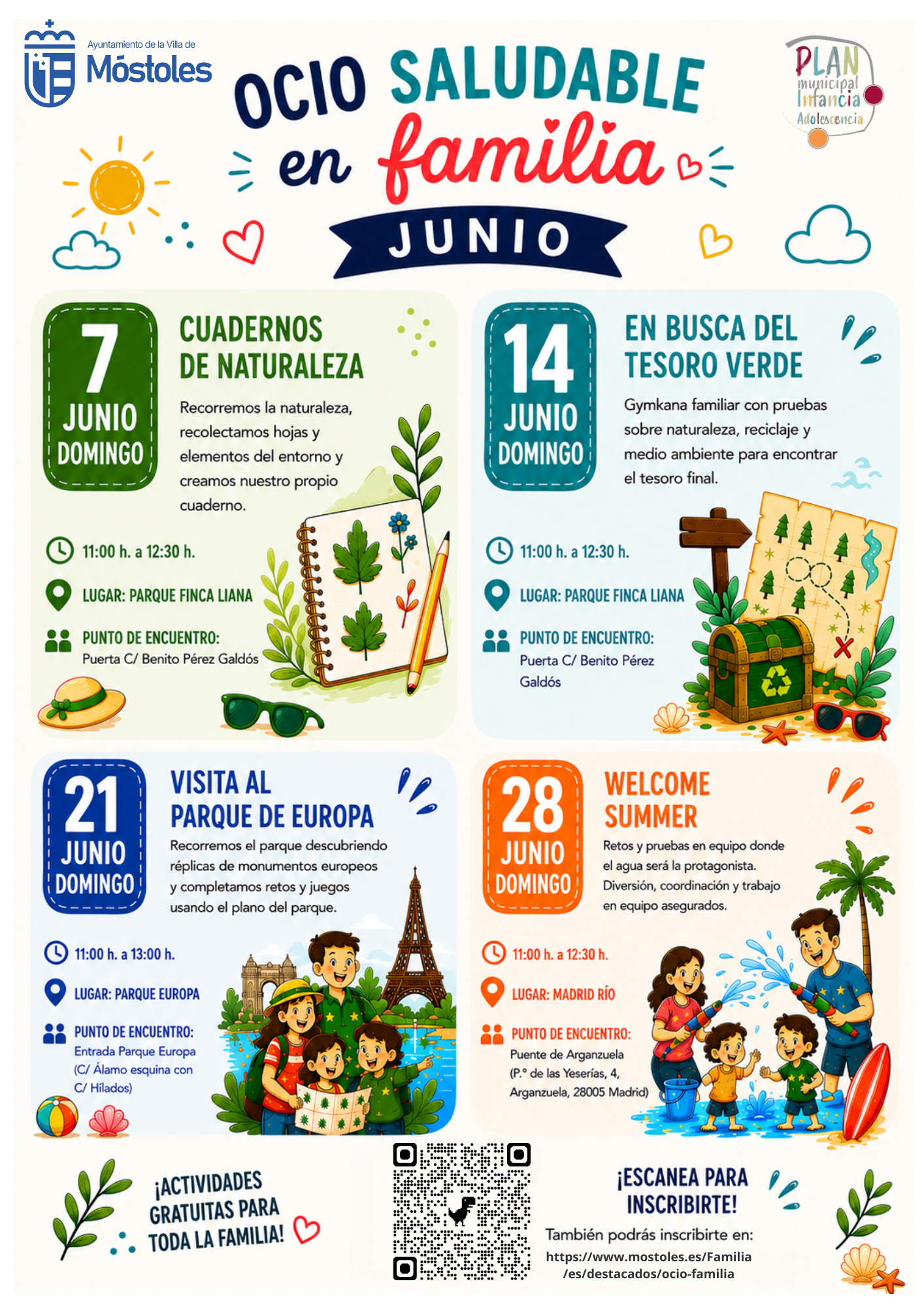 Gymkana, retos y juegos para disfrutar de un mes de junio en familia