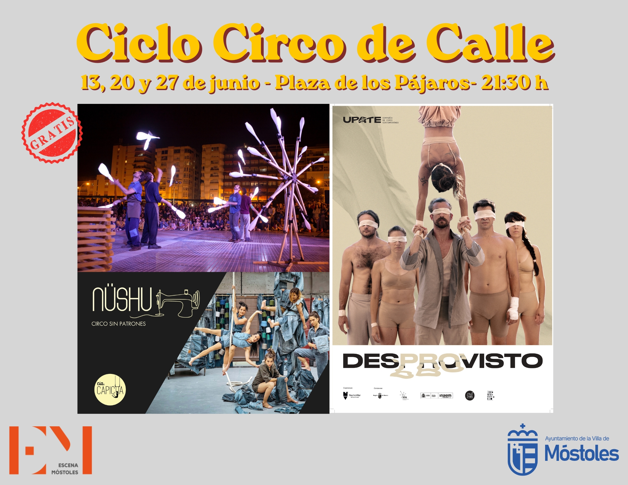El Ciclo Circo de Calle de Móstoles llena de magia y acrobacias los sábados de junio
