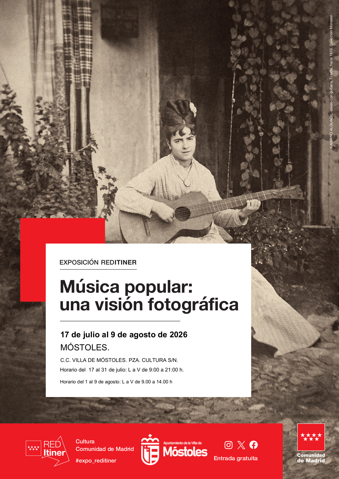 Una exposición en Móstoles acerca la música popular a través de la fotografía