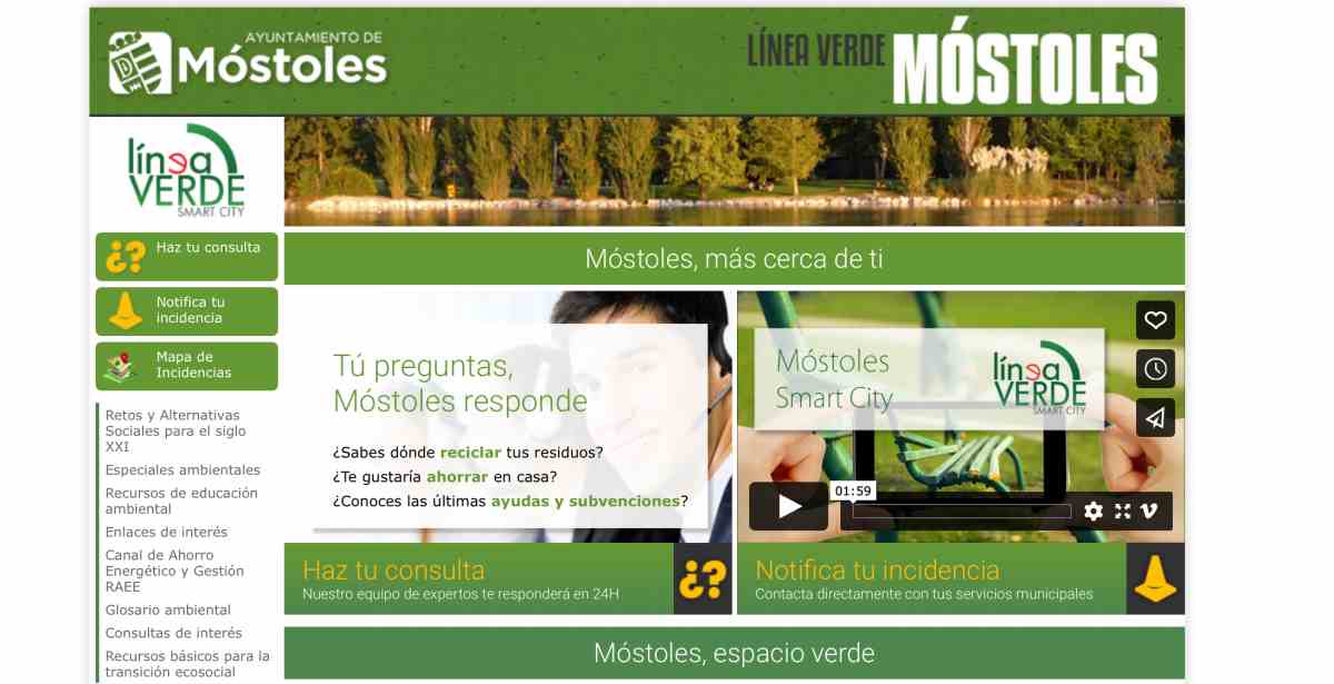 Más de 10.000 mostoleños utilizan el servicio Línea Verde para mejorar la ciudad