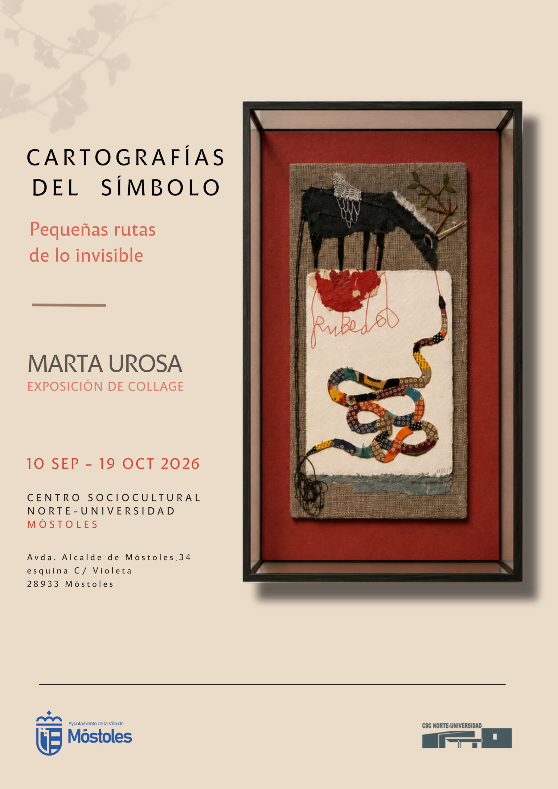 La artista Marta Urosa llega al Centro Sociocultural Norte-Universidad con “Cartografías del símbolo”