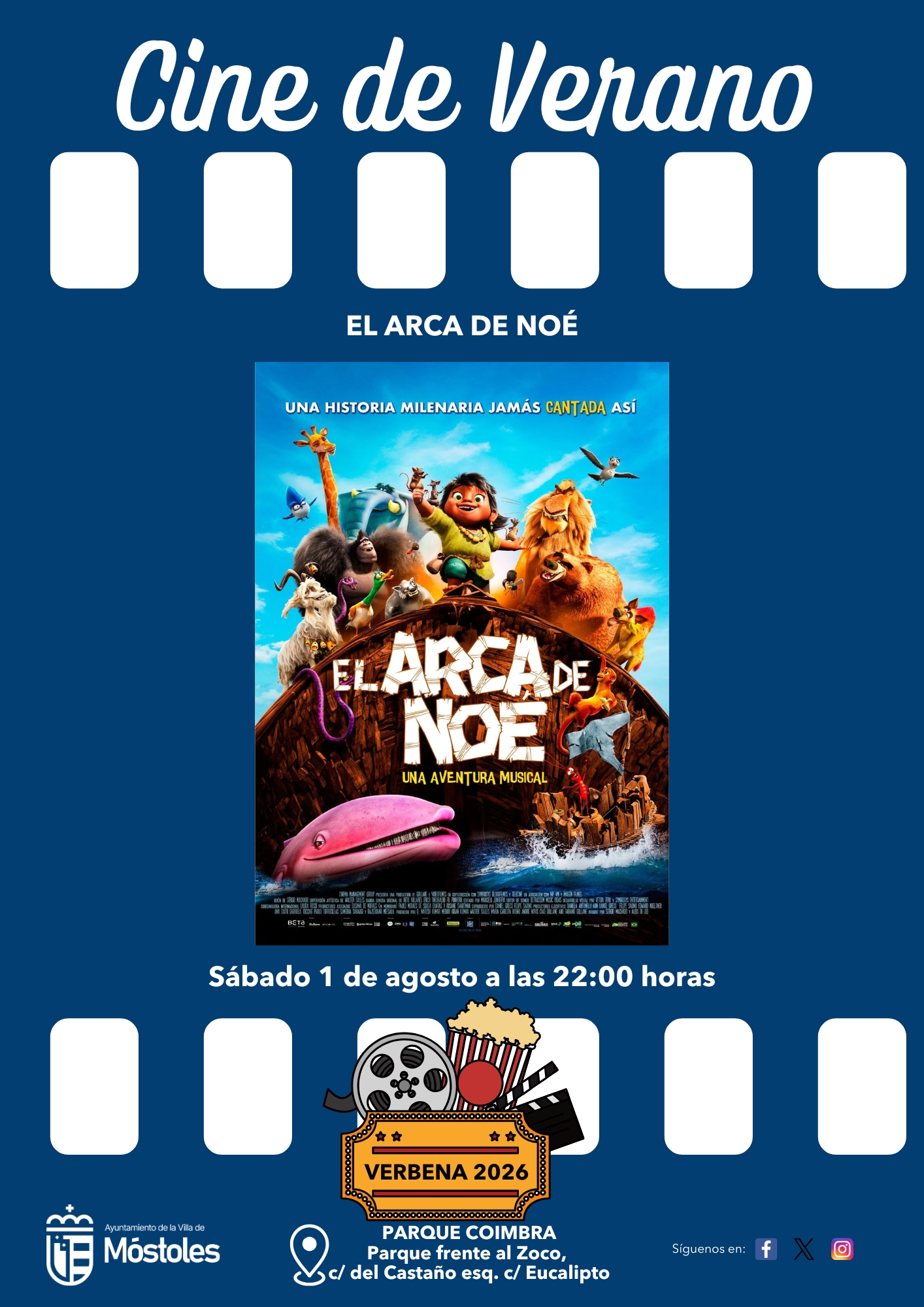 Cine de Verano continúa en agosto con “El Arca de Noé”