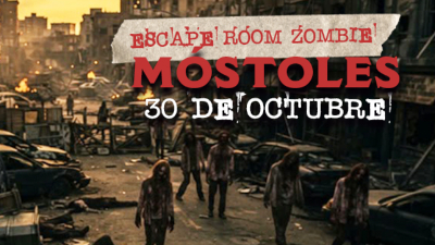 Las calles de Móstoles acogerán un Escape Room Zombie con motivo de Halloween