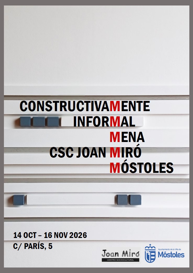 El artista plástico Mena presenta su obra “Constructivamente informal” en el CSC Joan Miró