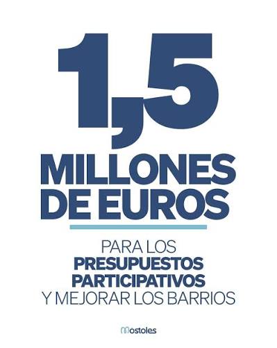 Móstoles destina 1,5 millones de euros a los Presupuestos Participativos de 2026 para mejorar sus barrios